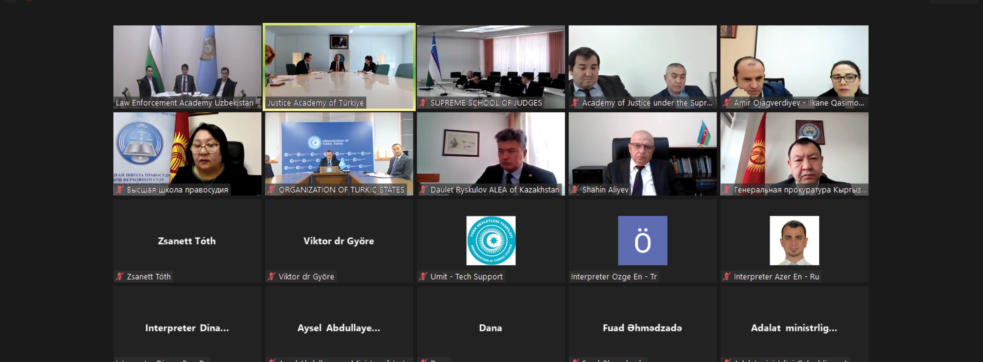 ROADMAP FOR THE TURKIC JUDICIAL TRAINING NETWORK (TJTN) HAS BEEN DETERMINED